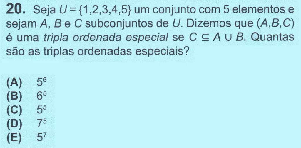 OBMEP 2025 nível 3 questão 20
