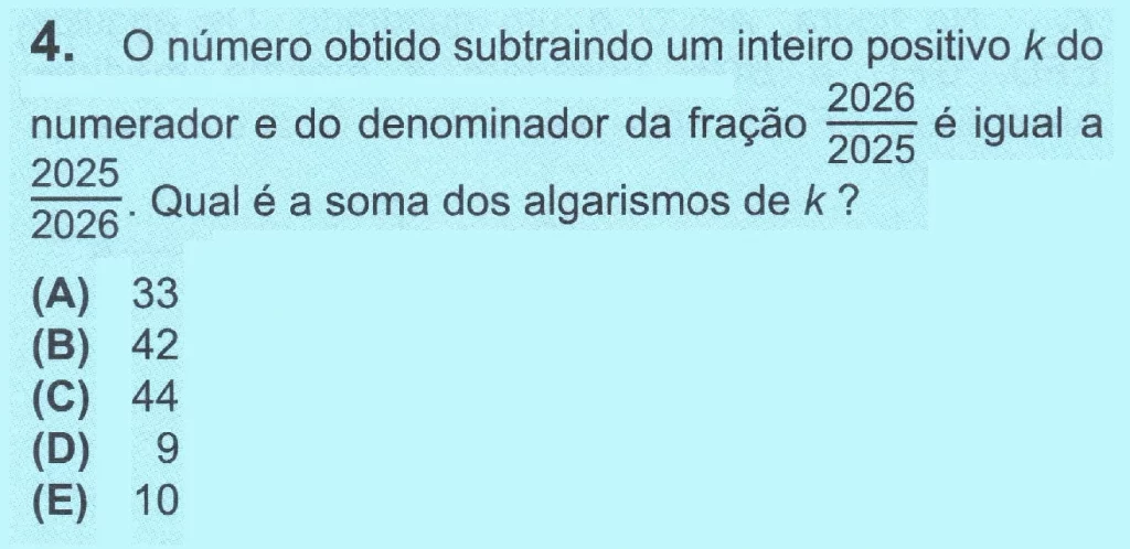 OBMEP 2025 nível 3 questão 4